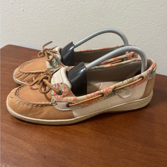 Sperry Angelfish Tan & Seaweed Print
Boat Shoes Loafers Women's Size 10 - Picture 5 of 8